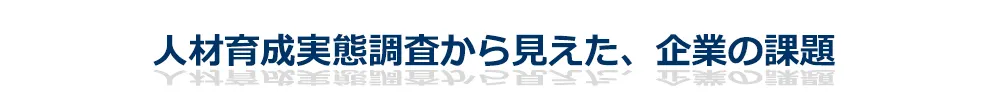 2024年度人材育成実態調査から見えた、企業の課題